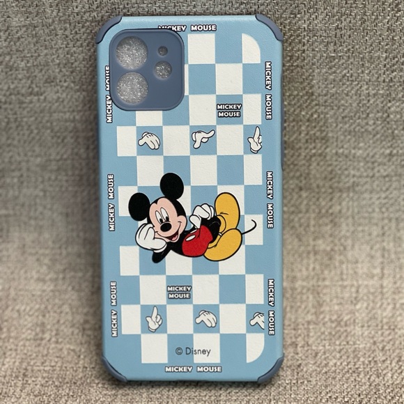 Mickey Mouse Leather Embossed Case in Blue Color - Picture 1 of 8